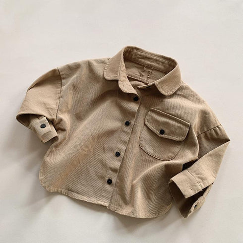 Spring Korean version of retro Joker foreign style shirt